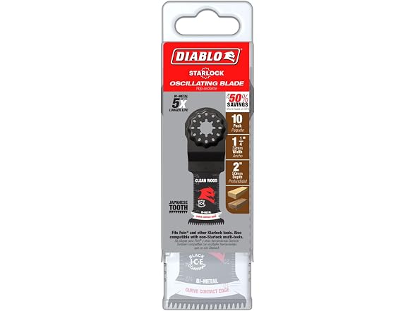 Diablo DOS125JBW10 10 Pack of Oscillating Blades