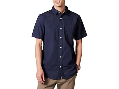 $6.99, Was $19.90, 64% Off! Amazon Essentials Mens ShortSleeve Shirt dealfomo