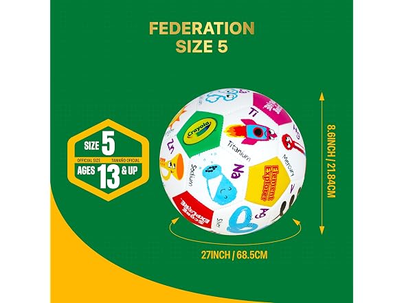 Crayola Official Soccer Ball Element Size 5