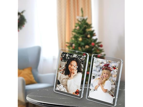 Acrylic magnetic picture frame