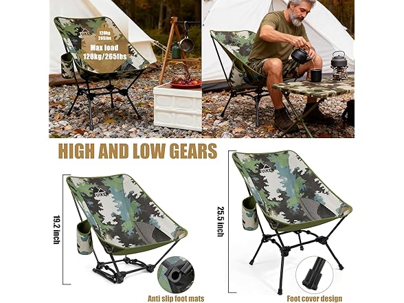 TUIKEN Folding Camping Chair for Hiking