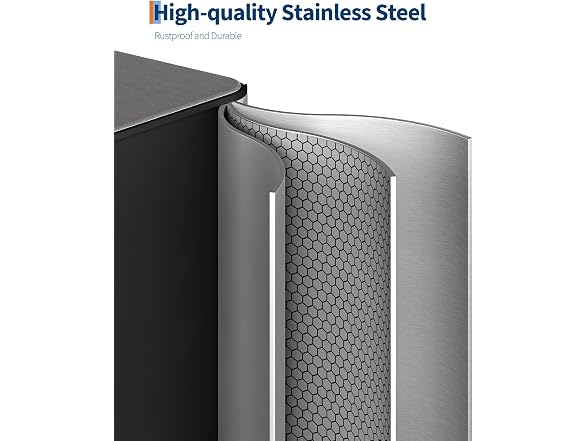 OUTLANE Trash Can, 2 x 8 gal (2 x 30 L) Garbage Can
