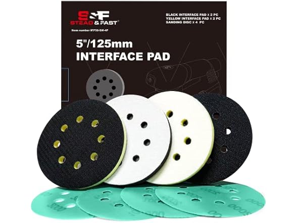 4-Pack 5" Foam Orbital Sander Pads