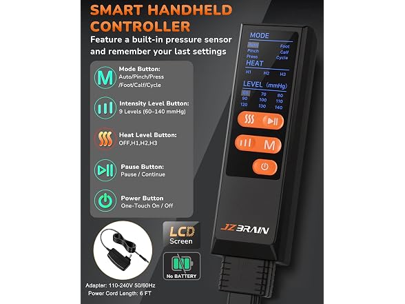JZBRAIN Leg Compression Massager w/Heat