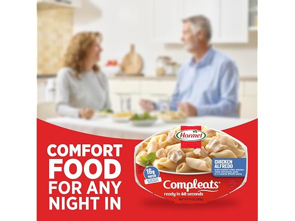 6PK HORMEL COMPLEATS Chicken Alfredo Microwave Tray
