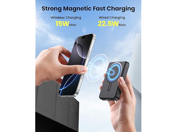 12,000mAh Magsafe Wireless Power Bank | 22.5W USB-C