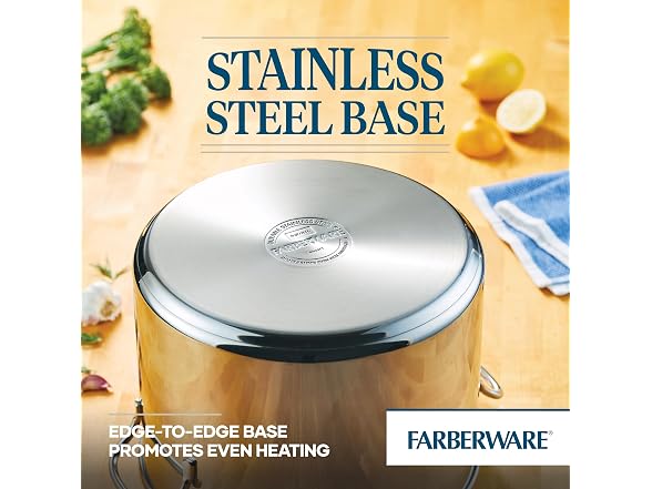 Farberware Large Stainless Steel 16 Quart Stock Pot 