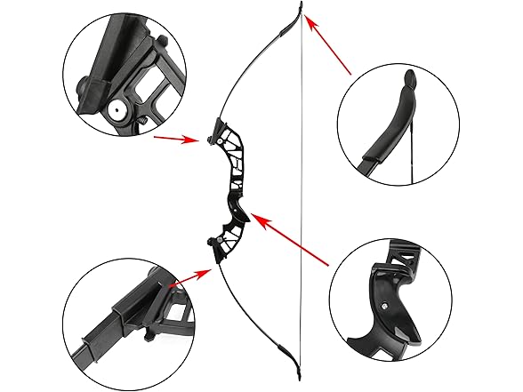 FQH Archery Recurve Bow and Arrow Set 30-53 lbs