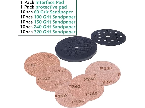 FOWOK 5" Mesh Sanding Discs 50pc