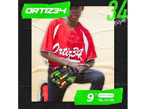 Ortiz34 9" Graffiti T-Ball Glove, Right Hand Throw