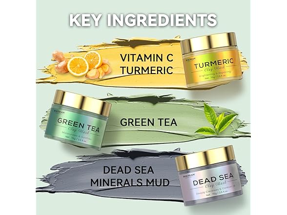 Hicream Turmeric Clay Mask Set