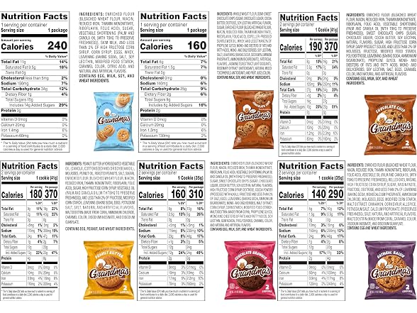Grandma's Cookies, Variety Pack, (Pack