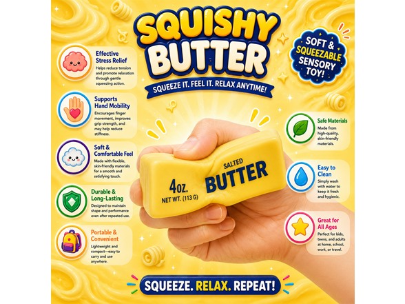 Twilight 2-Pack Squishy Sensory Toys Butter and Dumpling