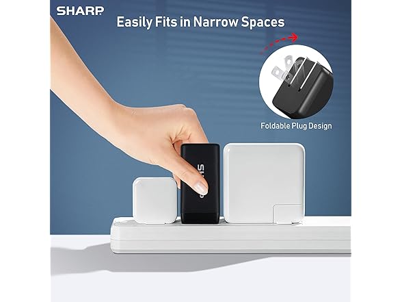 Sharp 65W 2-Port USB-C GaN Charger