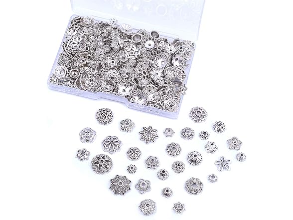 Jdesun 120g Bead Caps with Storage Box