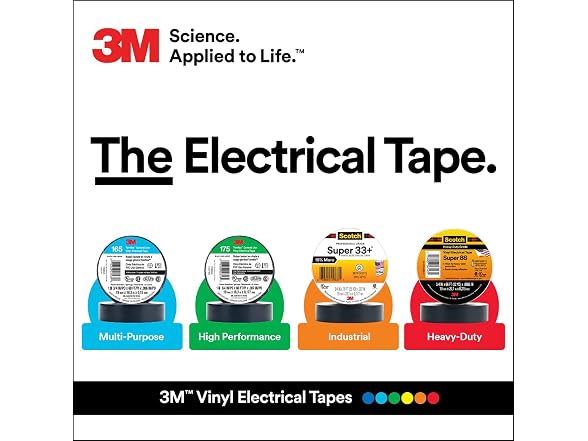 Scotch Super 33+ Vinyl Electrical Tape, 3/4 in x 66 f