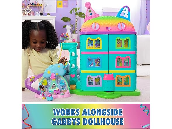 Gabby's Dollhouse Kitty Care Ear Purrfect Playroom – 17-Piece