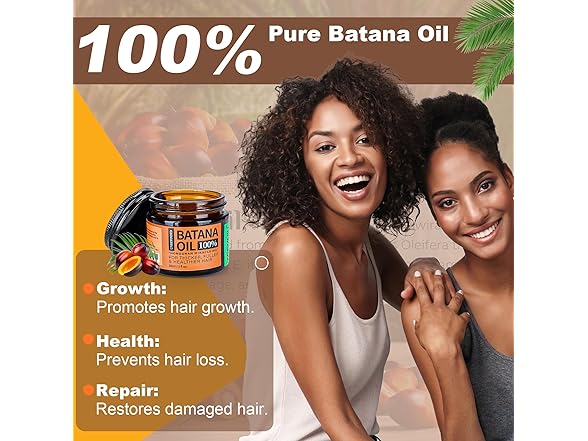 Raw Batana Oil for Hair Growth | 2 fl oz