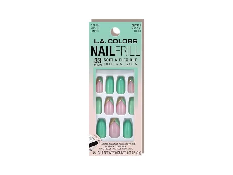 L.A. COLORS Nail Frill Soft & Flexible Artificial Nails