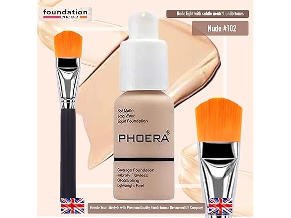 Glamza Phoera Foundation Set with Makeup