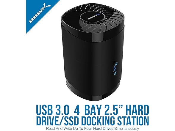 USB 3.0 4-Bay 2.5” SATA SSD and HDD Docking Station