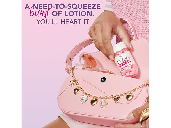 Jergens Cherry Almond Lotion Bursts Squishy Heart
