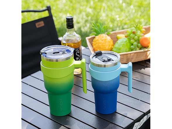 BJPKPK 20 oz Tumbler with Handle & Straw