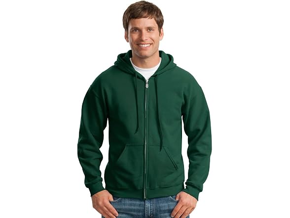 Gildan Men (M) Full Zip Hooded Sweatshirt