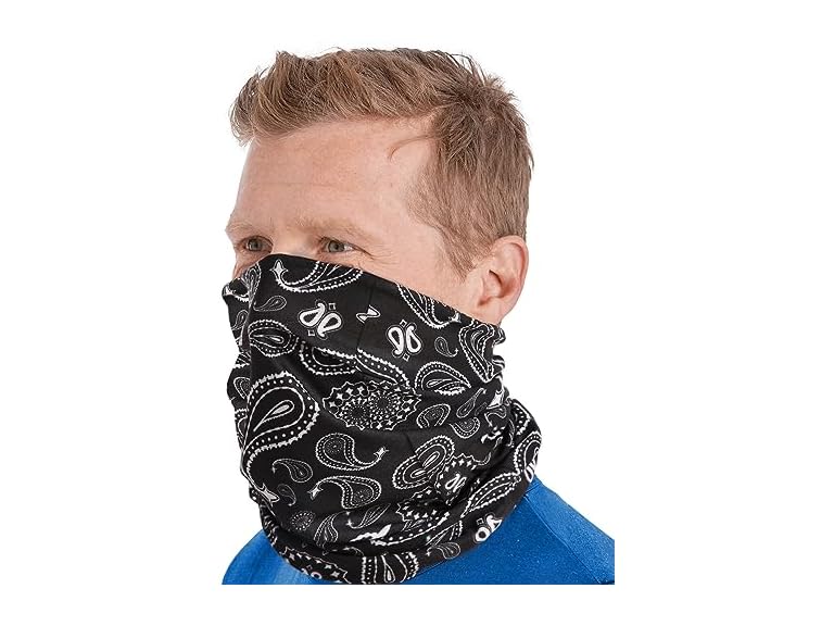 Tough Headband Neck Gaiter Bandana - Midnight Black