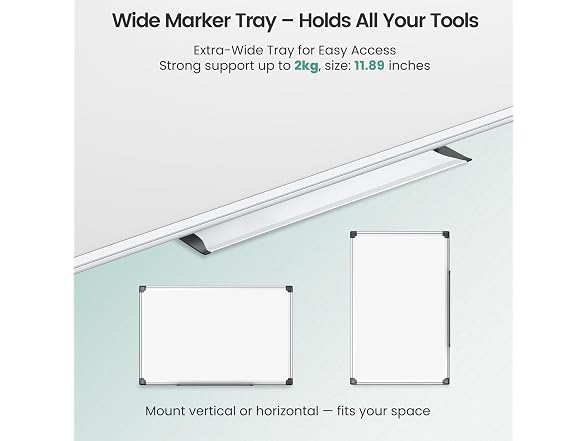 Scribanx Magnetic Dry Erase Board 36 x 24 for Wall
