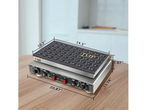 PrecisionAuto Commercial Mini Dutch Pancake Maker