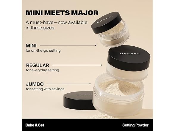 Morphe Bake and Set Finishing Powder Brightening Pink
