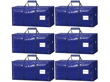 $18.99, Was $39.99, 52% Off! VISVEIL 6 Pack Heavy Duty Moving Bags dealfomo