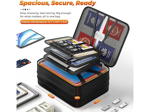 Nacial Fireproof Document Box