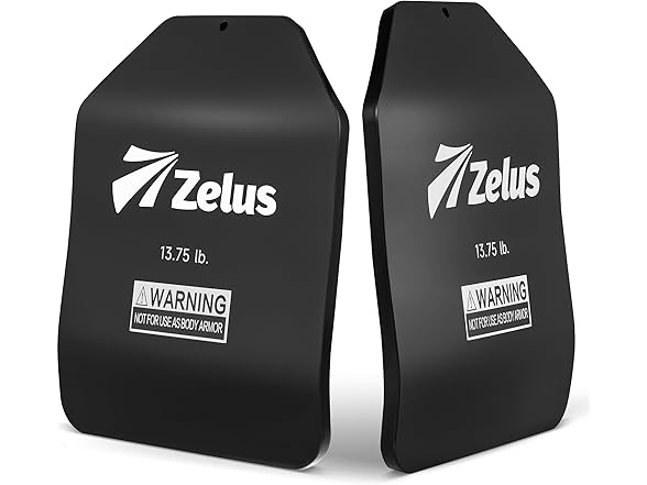 Black Weighted Vest Plates 13.75lbs