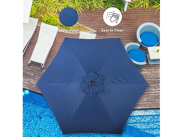 Simple Deluxe 7.5ft Patio Market Yard Umbrella