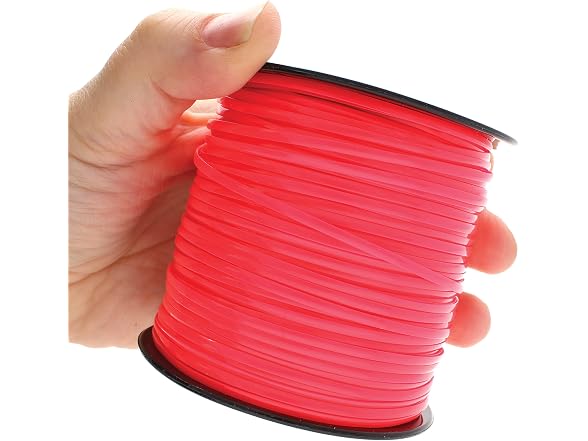 Rexlace - Plastic - Neon Red - 100 Yards