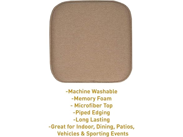 Charlotte Memory Form Pad Cushion Set