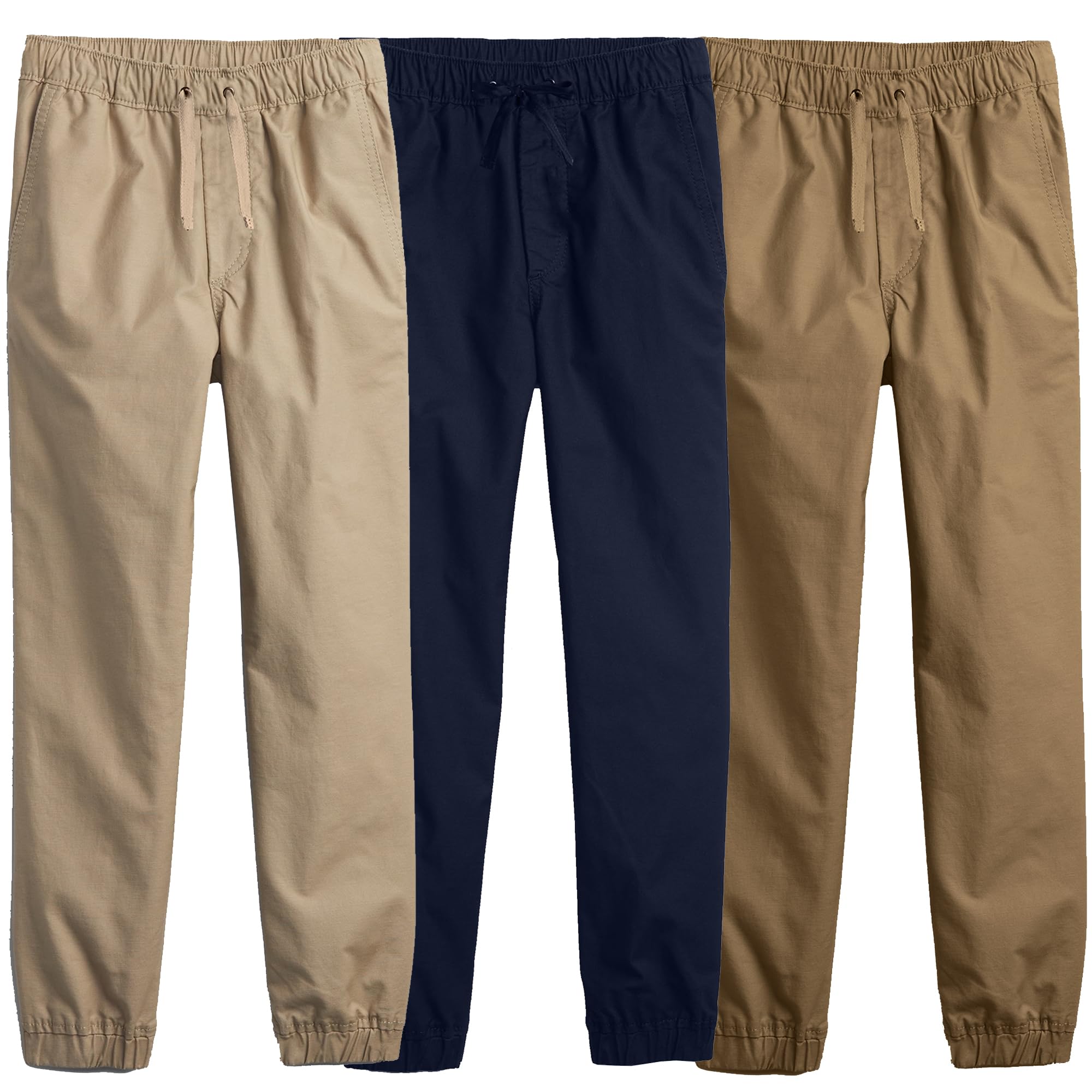 3PK Children's Classic Twill Joggers - Gallery 22