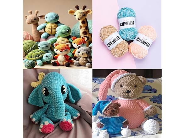 Art of Yarn 2 Skein Yarn Art Chenille Yarn