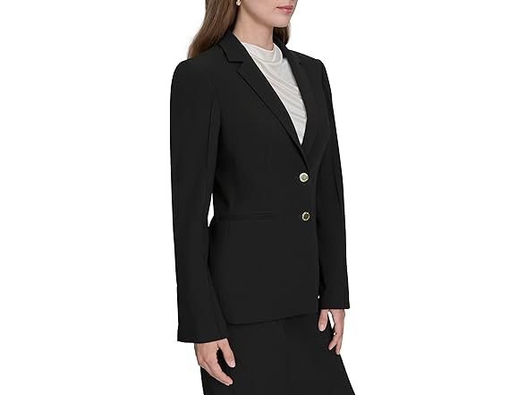 Halston Women's Two Button Workwear Blazer