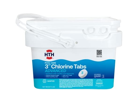 HTH 42052 Swimming Pool Care 3" Chlorine Tabs Advanced