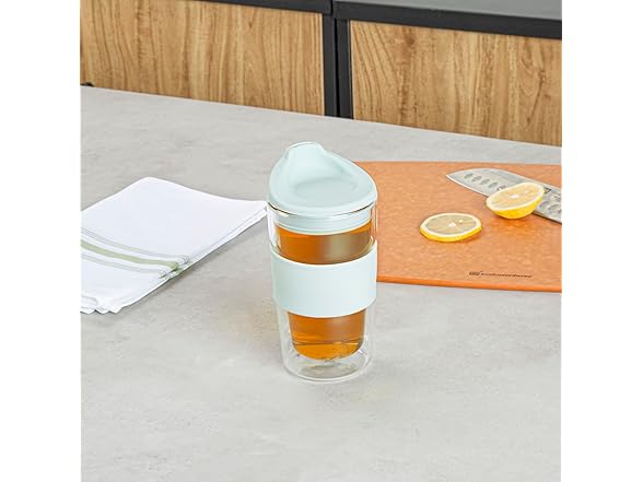 Restaurantware Glass Travel Mug 1 Count 12 Ounce 