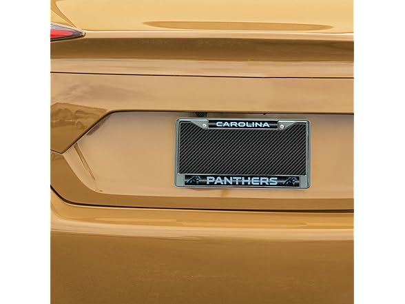PANTHERS Bling Chrome License Frame