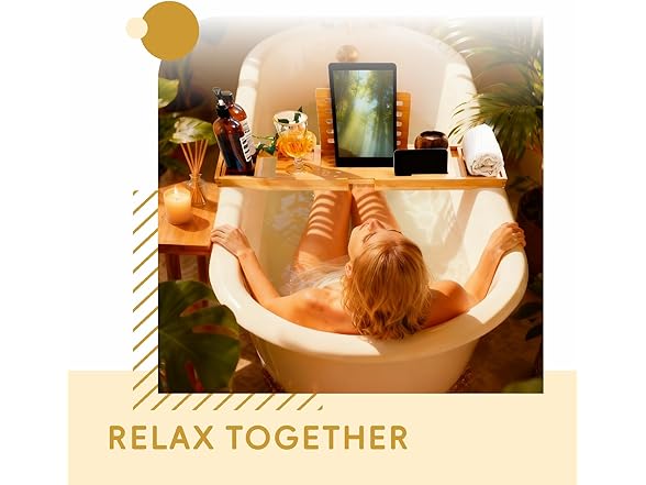 Natural Color Bamboo Bathtub Tray