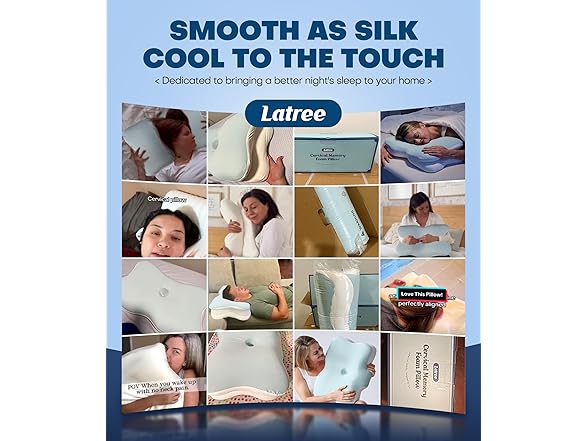 Latree Cervical Pillow for Neck Support