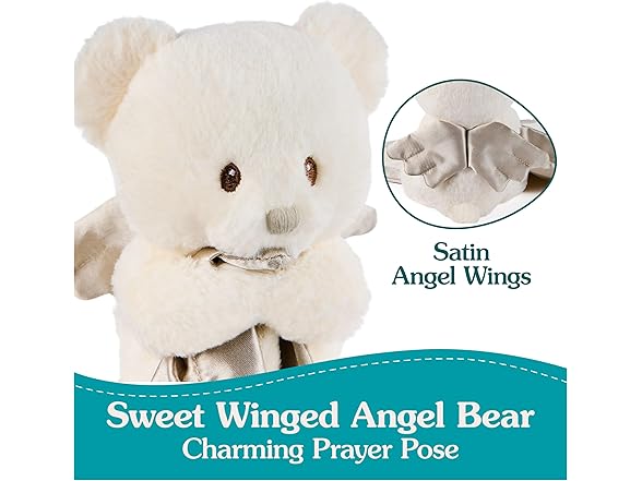 GUND Baby Angel Bear Lovey, Spiritual Teddy Bear