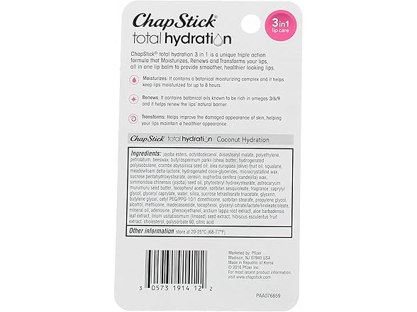 ChapStick Total Hydration Coconut Lip Care
