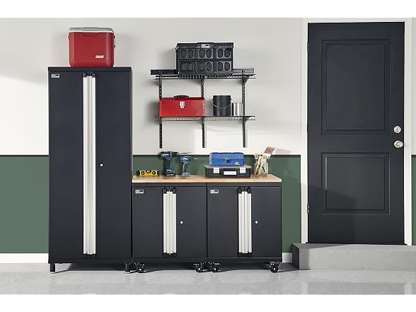 ClosetMaid ProGarage Tall Cabinet, Black - Gallery 13