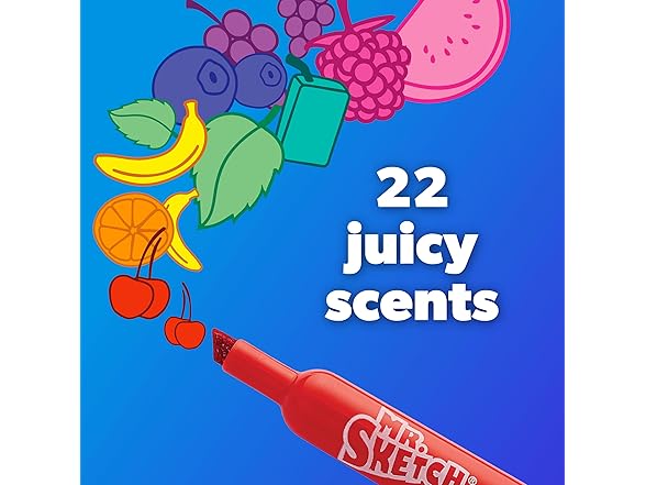 Mr. Sketch Scented Markers, Chisel Tip,